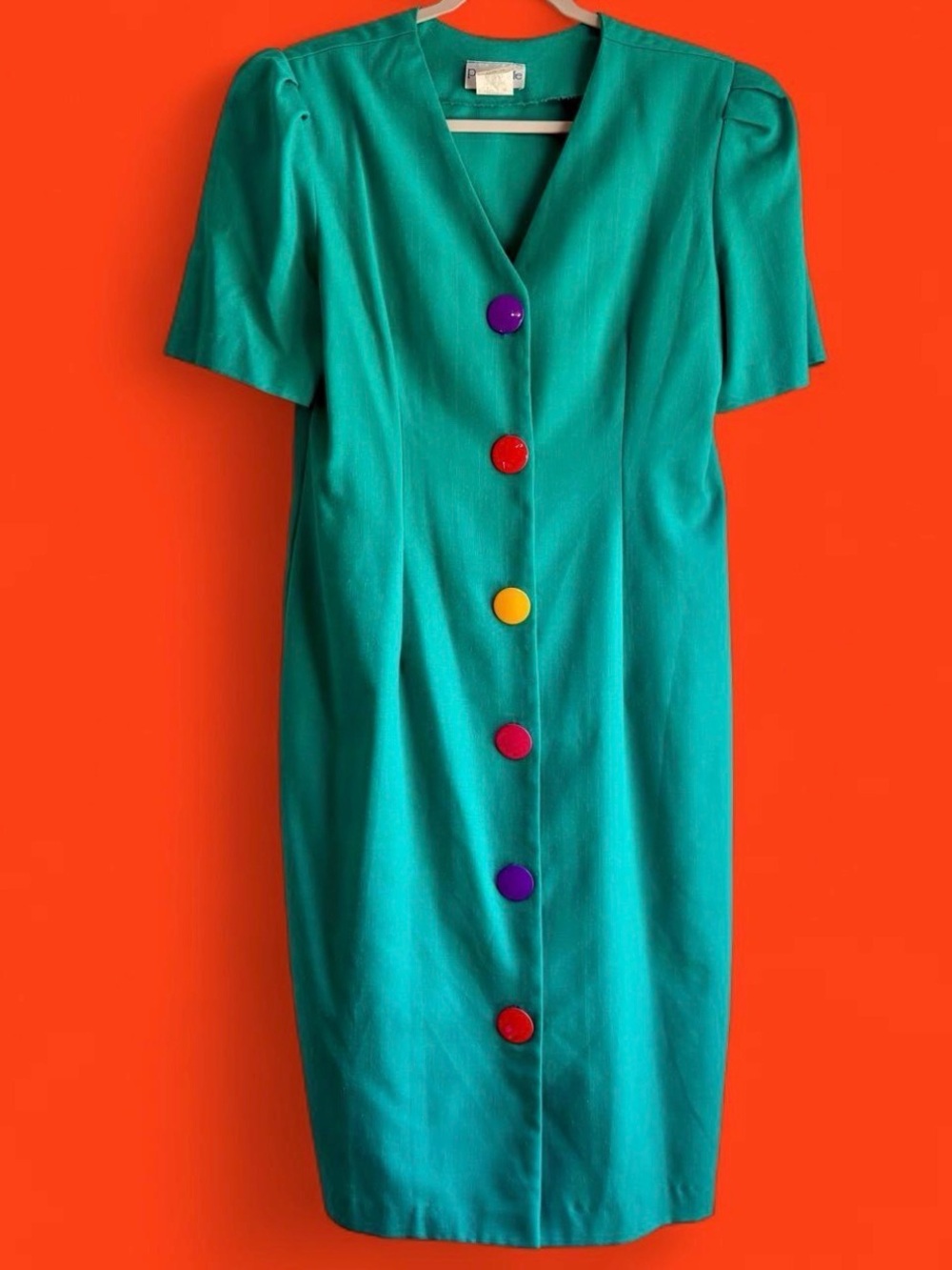 Vintage colorful sheath dress